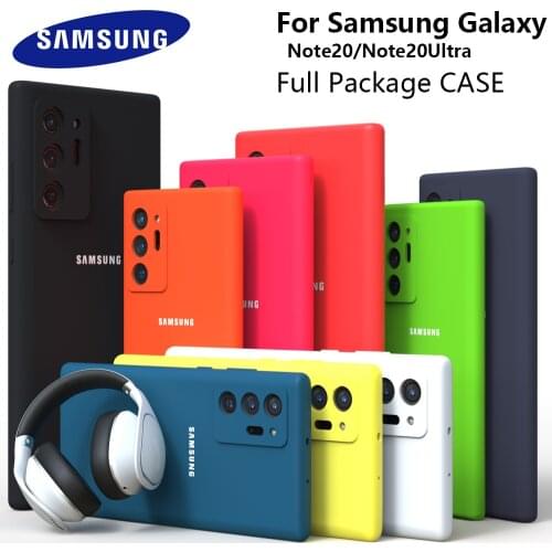 Samsung note20 note20 Uitra new type caseNew Upgrade Camera Protector Cases Solid color Liquid Silicone Phone Case
