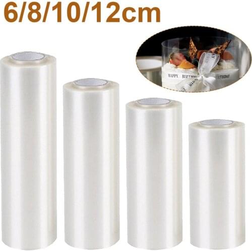 Cake Collar 6/8/10/12cm Transparent Cake Sheet DIY Baking Surrounding Edge Decoration Roll for Cake Mousse Chocolate Cake Tools