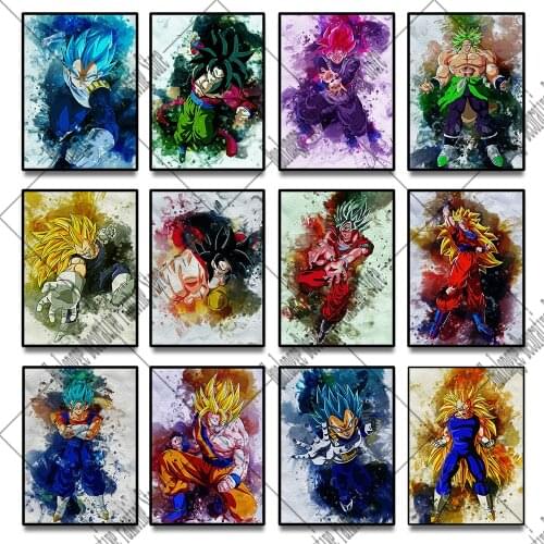 Japanese anime Dragon Ball Goku Canvas Posters and Prints Home Interior Decoration Modern Childrens Room Wall Art