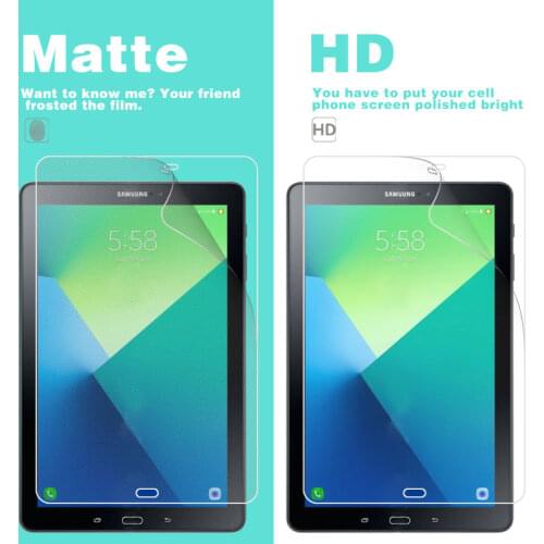 HD Clear Glossy Film For Samsung Galaxy Tab A 7.0 10.1 2016 T285 T280 T288 7'' 10.1" Anti-Glare PC Tablet Matte Protective Film
