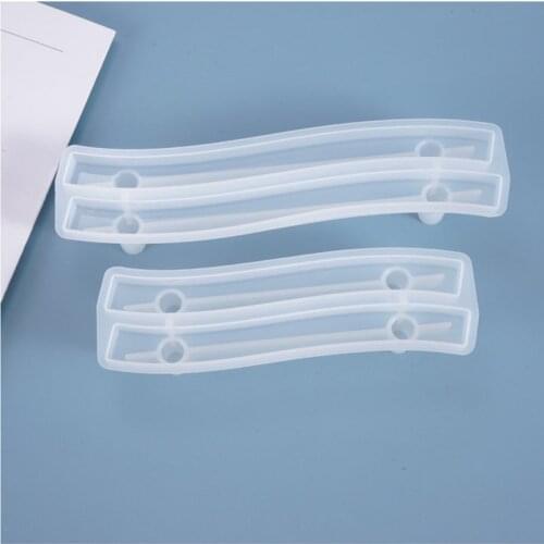 DIY crystal drop mold fruit tray handle decoration handle pendulum bending silicone mold