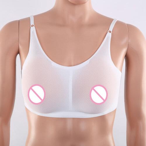 Realistic Fake boobs false shemale breast forms meme tits silicone artificial breast with sexy bra For drag queen Crossdresser
