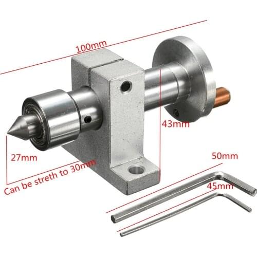 Adjustable Double Bearing Live Centre Metal Revolving With 2pcs Wrenches DIY Accessories For Mini Lathe Machine