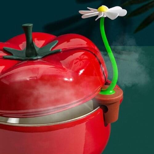 1pcs Rotation Daisy Flower Prevent Soup Overflow Pot Clip Silicone Lifting Pot Cover