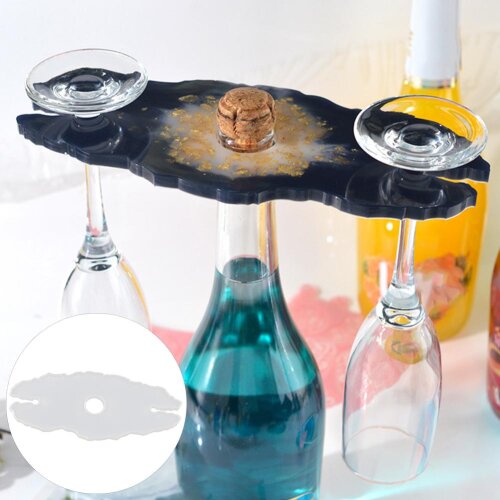 Silicone Wine Rack Goblet Cup Holder Mould Tray Making DIY Craft Epoxy Mold