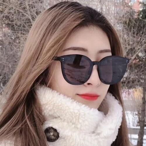 2020 New Fashion Retro Round Frame Cat Eye Sun Glasses Brand Design Men Women Cateye Sunglasses UV400 Bule Grey Mirror Sunglass