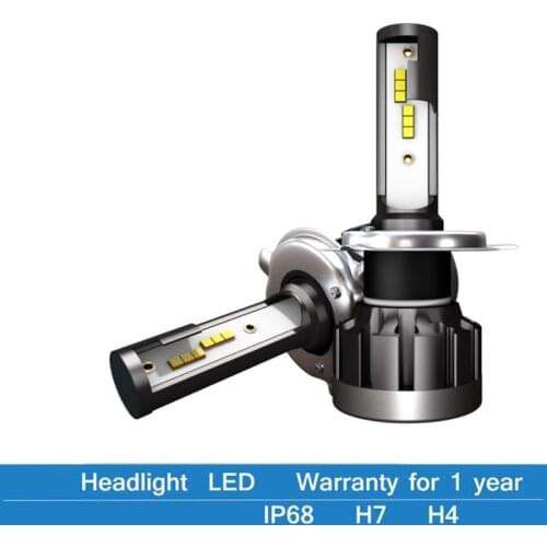 2Pcs Mini Car Headlight Bulb H1 H4 H7 LED Lamp H11 HB3 9005 HB4 9006 72W 12000LM LED Auto Lights 6000K Automobile Headlamp Lamp