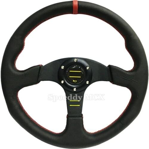 High Quality 2020 Steering Wheel OM-Leather Sport Steering Wheel Racing Wheels Auto Accessories Titanium MC20S0802135