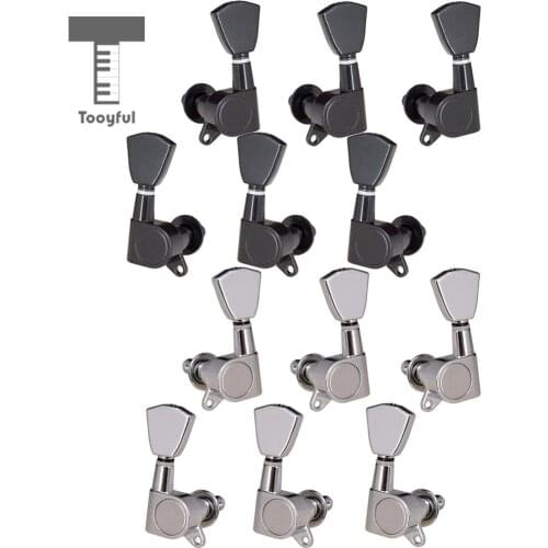 Tooyful Guitar String Locking Tuning Pegs Machine Head Tuners 3L3R Replacement