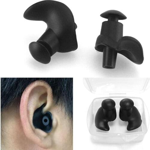 1 Pair Profession Soft Ear Plugs Environmental Silicone Waterproof Dust-Proof Earplugs Diving Water Sports Swimming Accessories