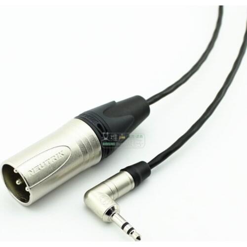 1Pcs CANARE L-2B2AT fever audio cable neutrik XLR male 3.5mm earphone elbow NTP3RC adapter
