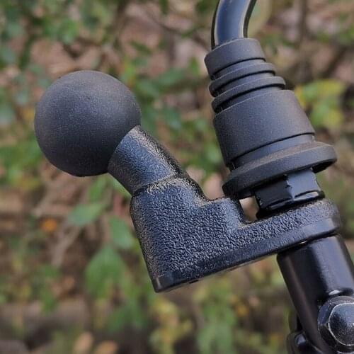 1PC Motorcycle Rearview Mirror Universal Screw Hole Base 25mm Ball Head Bracket Base