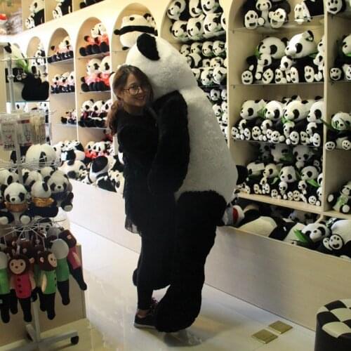 100-200cm cheap giant smiling Panda Skin unstuffed empty Panda teddy bear skin Popular Birthday Valentine Gifts For Girls Kids