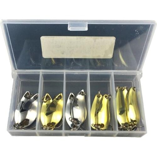 12Pcs Metal Sequins Fishing Lures Set Hrad Swim Bait Whopper Popper Plopper Esfishing Spinnerbait Fishing Tackle Accessories