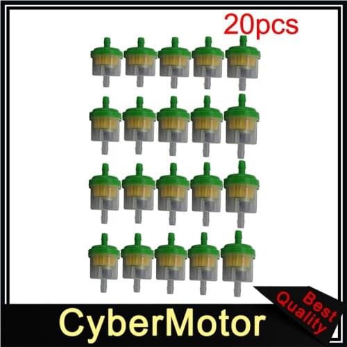 20x Plastic Fuel Filter Cleaner For Motorcycle KX KLX ATV Quad 4 Wheeler Go Kart Buggy Snowmobile Dirt Pit Motor Bike