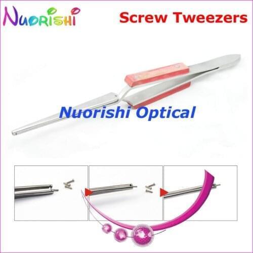 4054 Screw Tweezers Professional Eyeglass Glasses Watch Cellphone Metal Tweezers Free Shipping