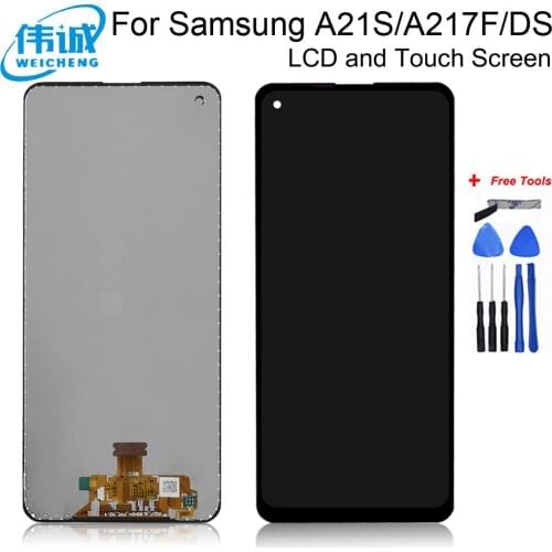 6.5"Original LCD For Samsung Galaxy A21s A217 LCD Touch Screen Digitizer LCD For Samsung A21s LCD SM-A217F/DS Display With Frame