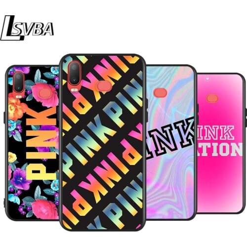 Love Pink Art for Samsung Galaxy A9 A8 Star A750 A7 A6 A5 A3 Plus 2018 2017 2016 Black Phone Case Soft Cover