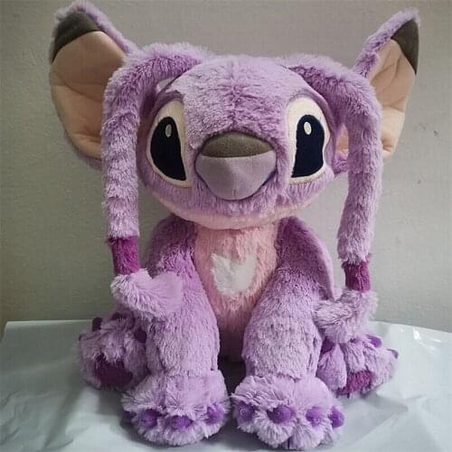 Disney Lilo & Stitch 624 Angel 32cm Cartoon Animal Soft Stuffed Cotton Dolls Plush Peluche Toys For Kids Gifts