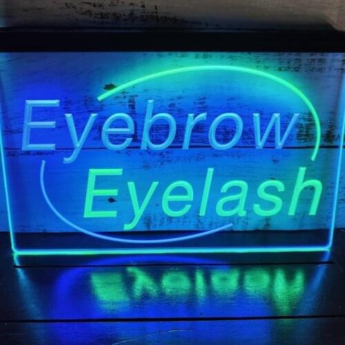 SS081 eyebrow eyelash Dual Color LED Neon Sign