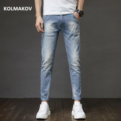 2021 new arrival four seasons jeans men fashion elasticity mens jeans male cotton jeans full length pants,size 28-36 N301