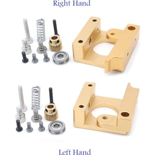 MK8 Extruder Aluminum Alloy Block Extrusion Right Left Hand DIY Accessories Kit For 1.75mm Filament Extrusion 3D Printers