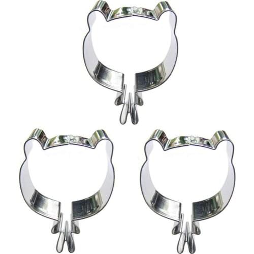 Pandaren shape 3 piece biscuit cutting molds, baking tools, cake decorating soft candy tools