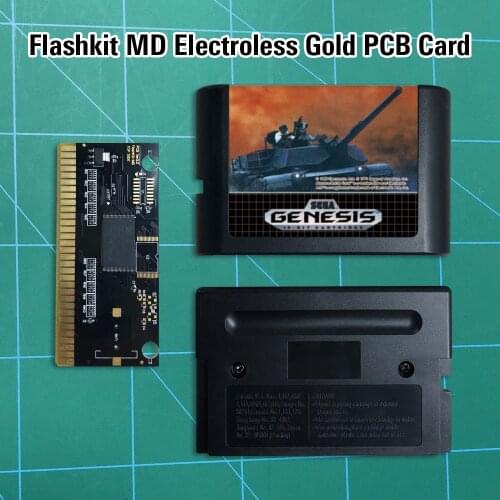M-1 Abrams Battle Tank - Flashkit MD Electroless Gold PCB Card 16 bit MD Games Cartridge For MegaDrive Genesis console