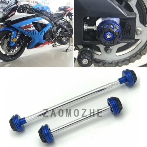 Motorcycle Front & Rear Axle Fork Slider Crash Protector For Suzuki GSXR600 GSXR750 K6 K8 2006 2007 2008 2009 2010