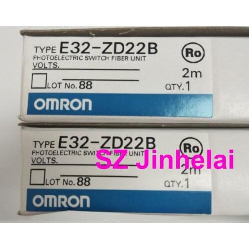 OMRON E32-ZD22B Authentic original PHOTOELECTRIC SWITCH FIBER UNIT 2M