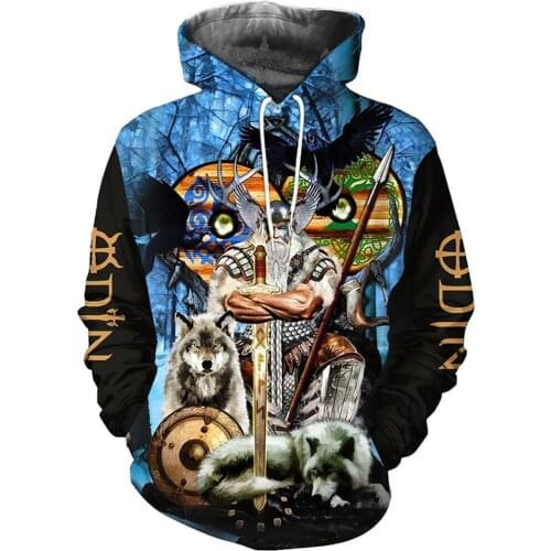 PLstar Cosmos Viking Warrior Tattoo New Fashion Tracksuit casual 3DfullPrint Hoodie/Sweatshirt/Jacket/Mens Womens style-26