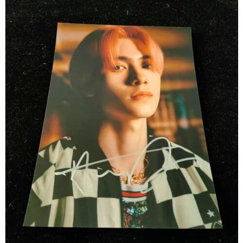 Signed WayV HENDERY autographed photo TAKE OVER THE MOON 5*7 K-POP 0320A