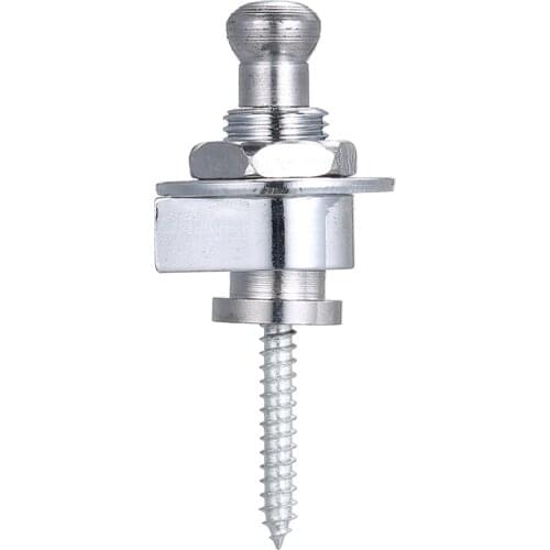 Electric Guitar Band Lock Buttom Acoustic Guitar Antiskid Band Lock Nail Golden/ Silver/ Black for Optional Guitar Accessories