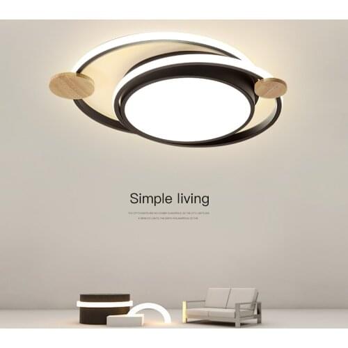 Modern LED Ceiling Lamp For Living Room Bedroom Study Room White/Gray Ceiling Mount Deco Lamp AC85-265V with remote control