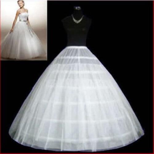 Wedding Dress Petticoat Slip Adjustable Waist Size Two Layers Three Hoops Bridal Underskirt Crinolines Wedding