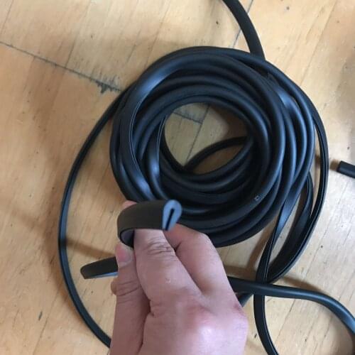 7mm x 10mm U Channel EPDM Black Edge Trim Rubber Sealing Strip Weatherstrip