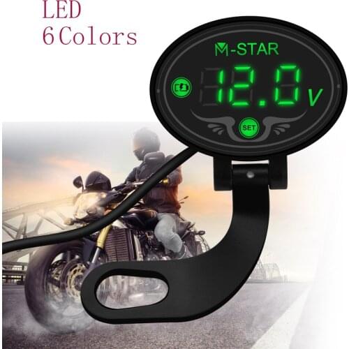 Waterproof LED Digital Voltmeter Tester DC 9V to 24V voltage Panel Meter For BMW K1300S/R/GT K1600GT/GTL R1200GS ADVENTURE