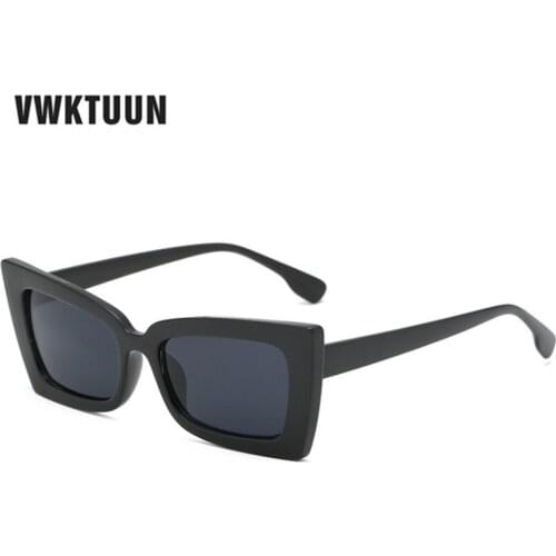 VWKTUUN Square Sunglasses Women Men Butterfly Sunglasses Vintage Mirror Shades Oversized Brand Desinger Sun glasses For Woman