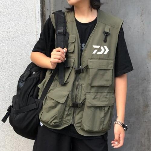 Outdoors Tactical Fishing Vest Breathable Photographer Jacket Buoyancy Waterproof Drifting Multiple Pockets Fishing Vests