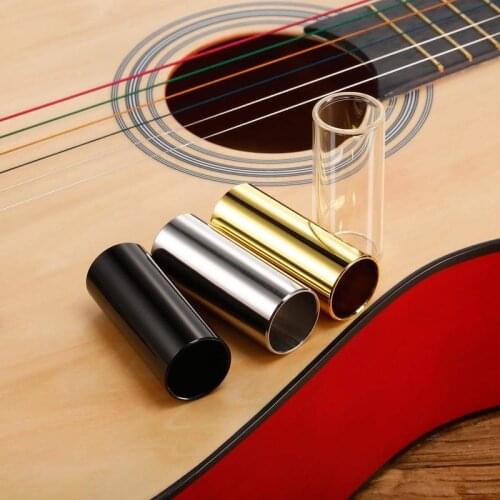 1PC Guitar Bass Brass Slide Guitar String Finger Tube Slider 60mm for Strings Instrument Guitar Bass Ukulele Mandolin Parts