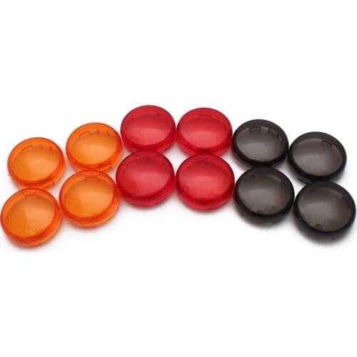 2pairs ABS Motorcycle Turn Signal Light Lens Cover For Harley Dyna Softail Sportster Fatboy Heritage Rocker V-Rod D30