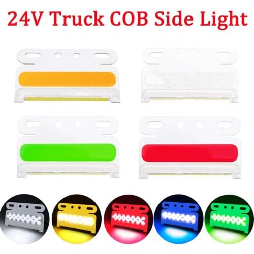 5Pcs/set Truck COB Side Light Super Bright LED Turning Lights Signal Lamp 24V 42 LED Marker Lamp Car Accessories