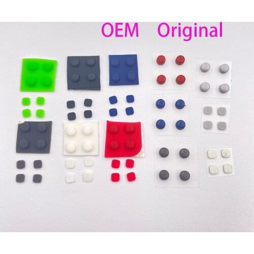 60sets OEM For Nintendo New 3DS XL Part Red Rubber Nubs Screw Covers For Front Back Side