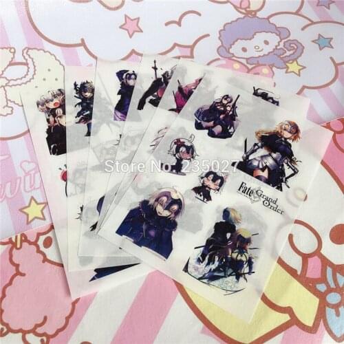 60 sheets/lot Fate Grand Order sticker FGO Fujimaru Ritsuka Mash Kyrielight cartoon wall stickers for kids rooms gifts