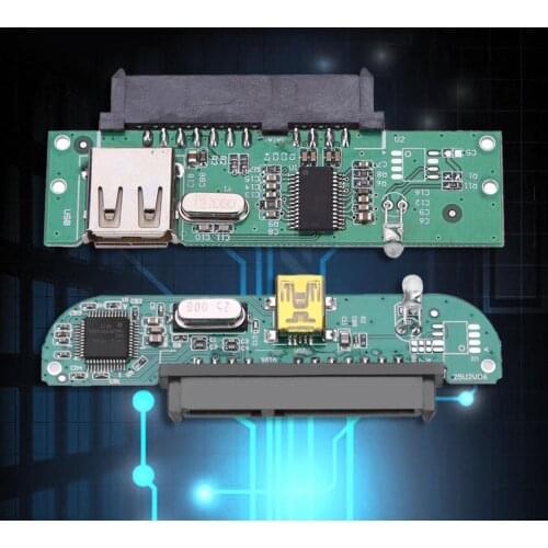 Hard Disk Adapter 2.5'' USB 2.0 tO SATA 7 + 15 Pin Converter for 2.5" Hard Drive SSD Compatible with Laptop Desktop PC Computer