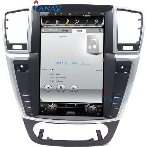 12.1 inch Tesla Vertical screen Android system Car DVD Multimedia Audio Player For-BENZ GL Class 2012-2015 Car GPS Navigation