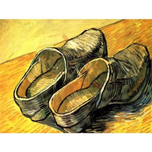 Bigger is Better 400x300MM Magnets JM10007 Painting_of_Vincent_Van_Gogh_-_A_pair_of_leather_clogs