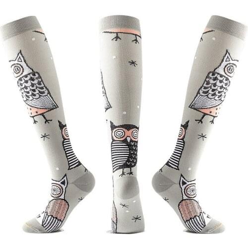Halloween Long Tube Quick Drying Breathable Adult Sports Socks Pumpkin Strange Skeleton Various Colors
