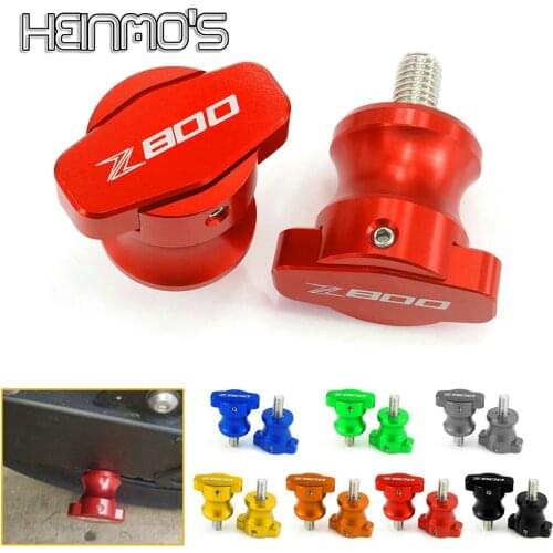 For KAWASAKI Z800 Swingarm Spools Slider Swing Arm Stand Screws Z 800 Z-800 Motorcycle Support Stand Screws Aluminum Accessories