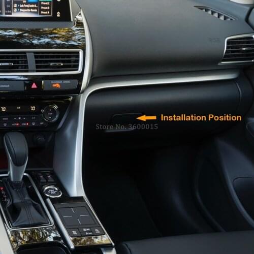 For Mitsubishi Eclipse Cross 2017-2019 2020 Copilot Glove Box Locker Handle Cover Molding Trim Interior Accessories Car Styling